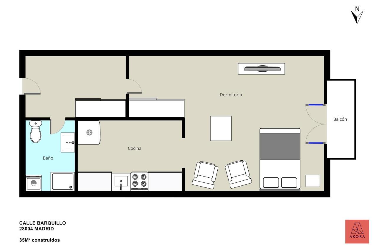 Estudio Calle Del Barquillo Madrid Eksteriør bilde